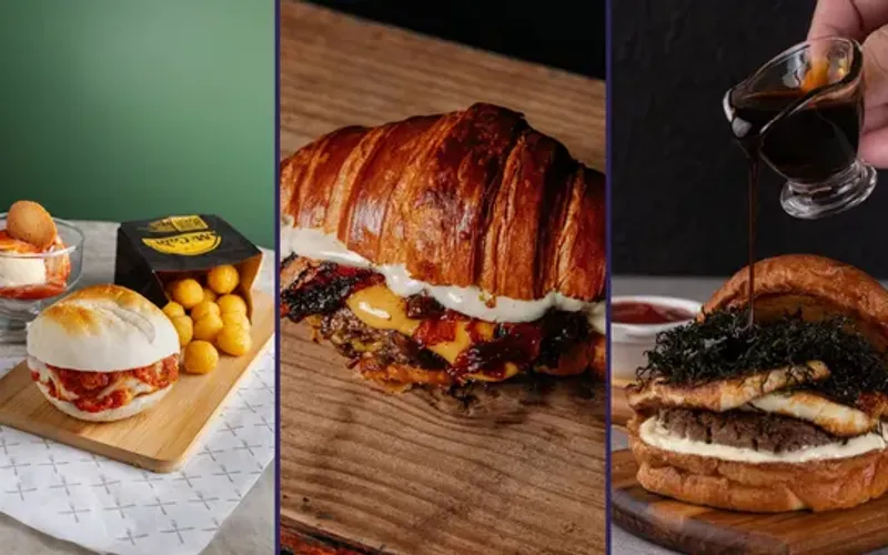 O Salvador Burger Gourmet 2026 re&uacute;ne mais de 40 restaurantes e hamburguerias da capital baiana. O festival apresenta receitas exclusivas em menus com pre&ccedil;os fixos at&eacute; o dia 27 de setembro/Foto: Divulga&ccedil;&atilde;o
