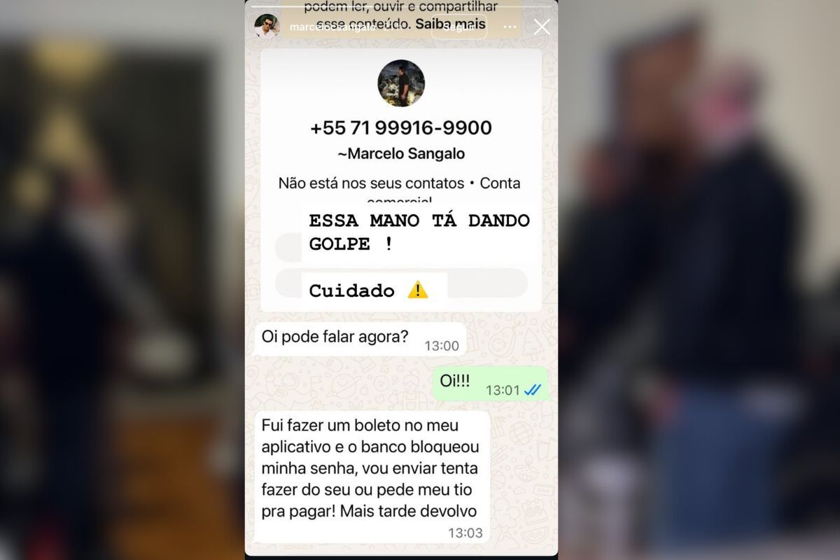 Filho De Ivete Sangalo Denuncia Tentativa De Golpe Financeiro Nas Redes Sociais. | Foto: Reprodução |Redes Sociais