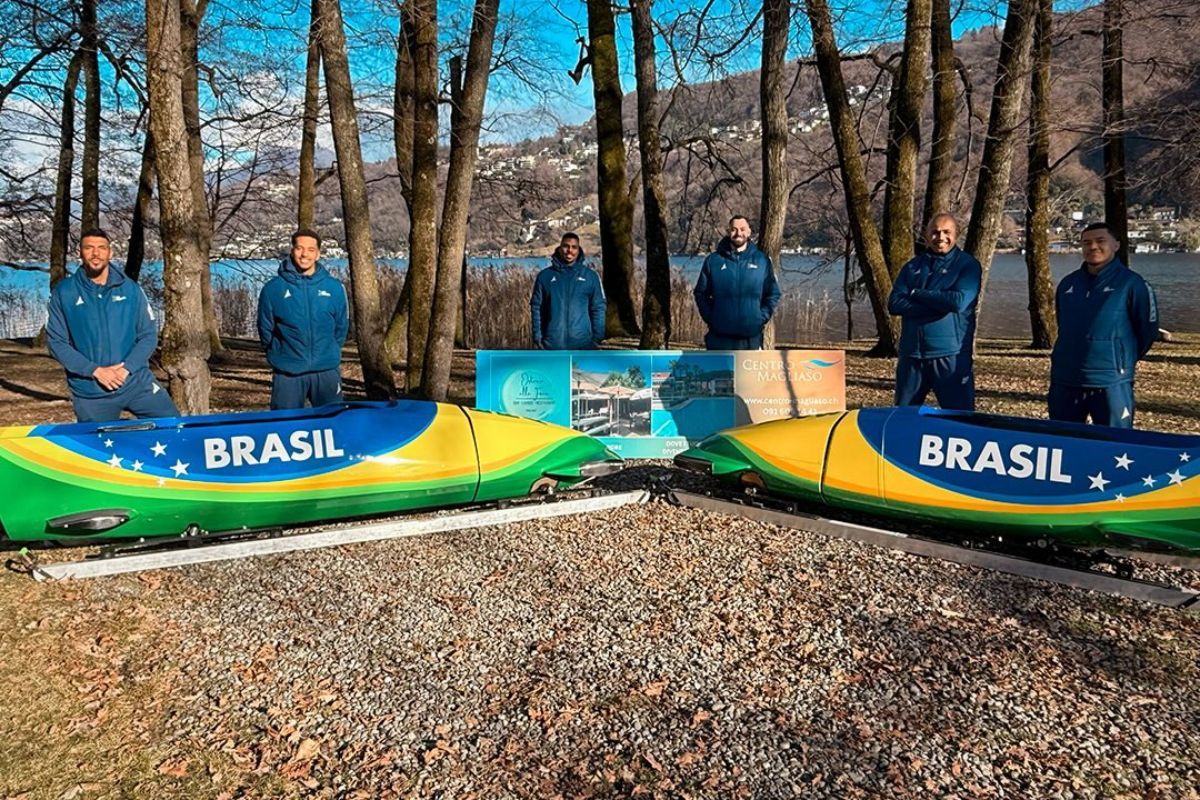 Time brasileiro de Bobsled|  Foto: Divulga&ccedil;&atilde;o @icebrasil