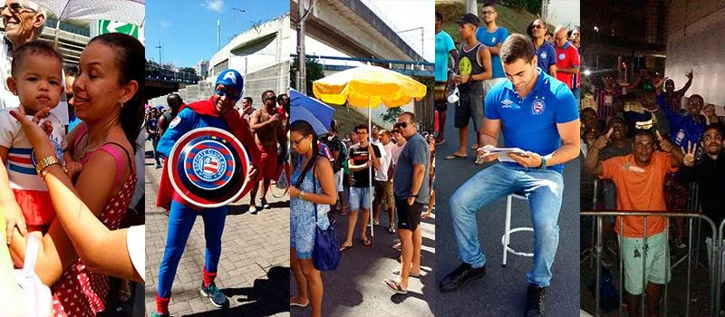 O TORCEDOR QUE VOCÊ RESPEITA: As melhores figuras que você encontra na fila de ingressos do Bahia