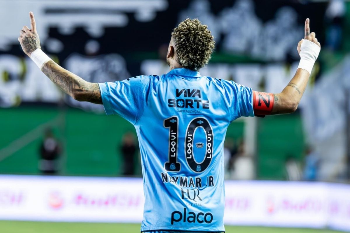 Santos renova contrato com Neymar at&eacute; o fim de 2026. Foto: Raul Baretta/Santos