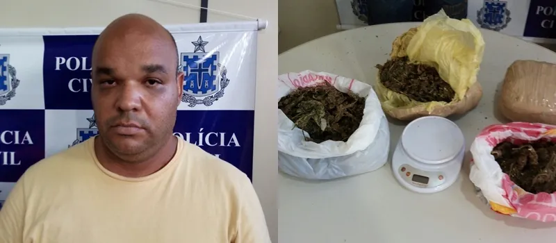 SANTO ANTÔNIO DE JESUS: Funcionário de câmara de vereadores é preso com drogas