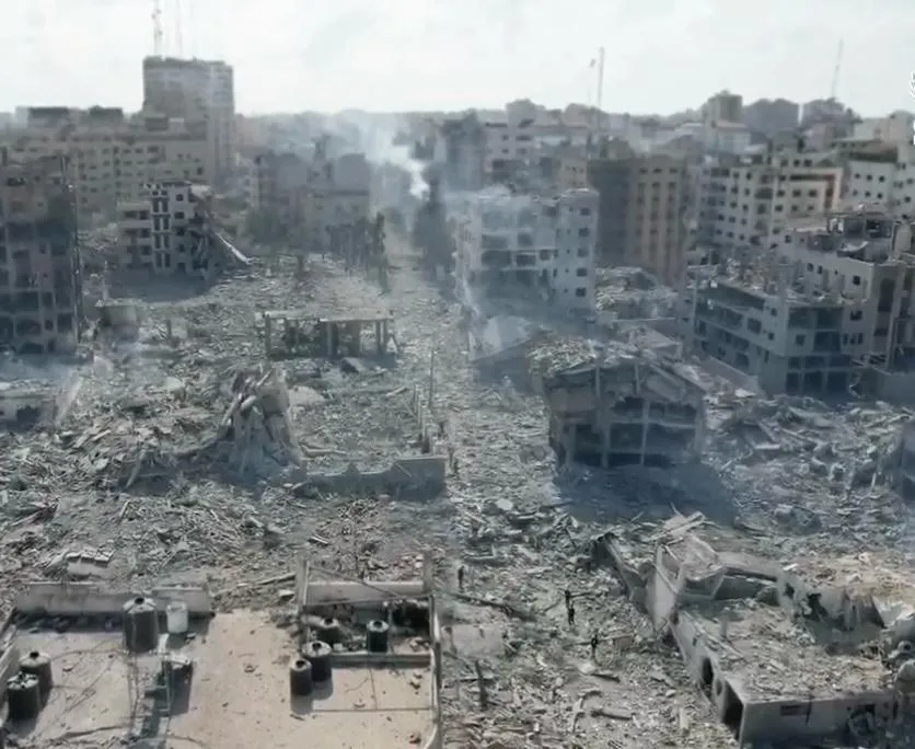 Imagem de Israel destruida 