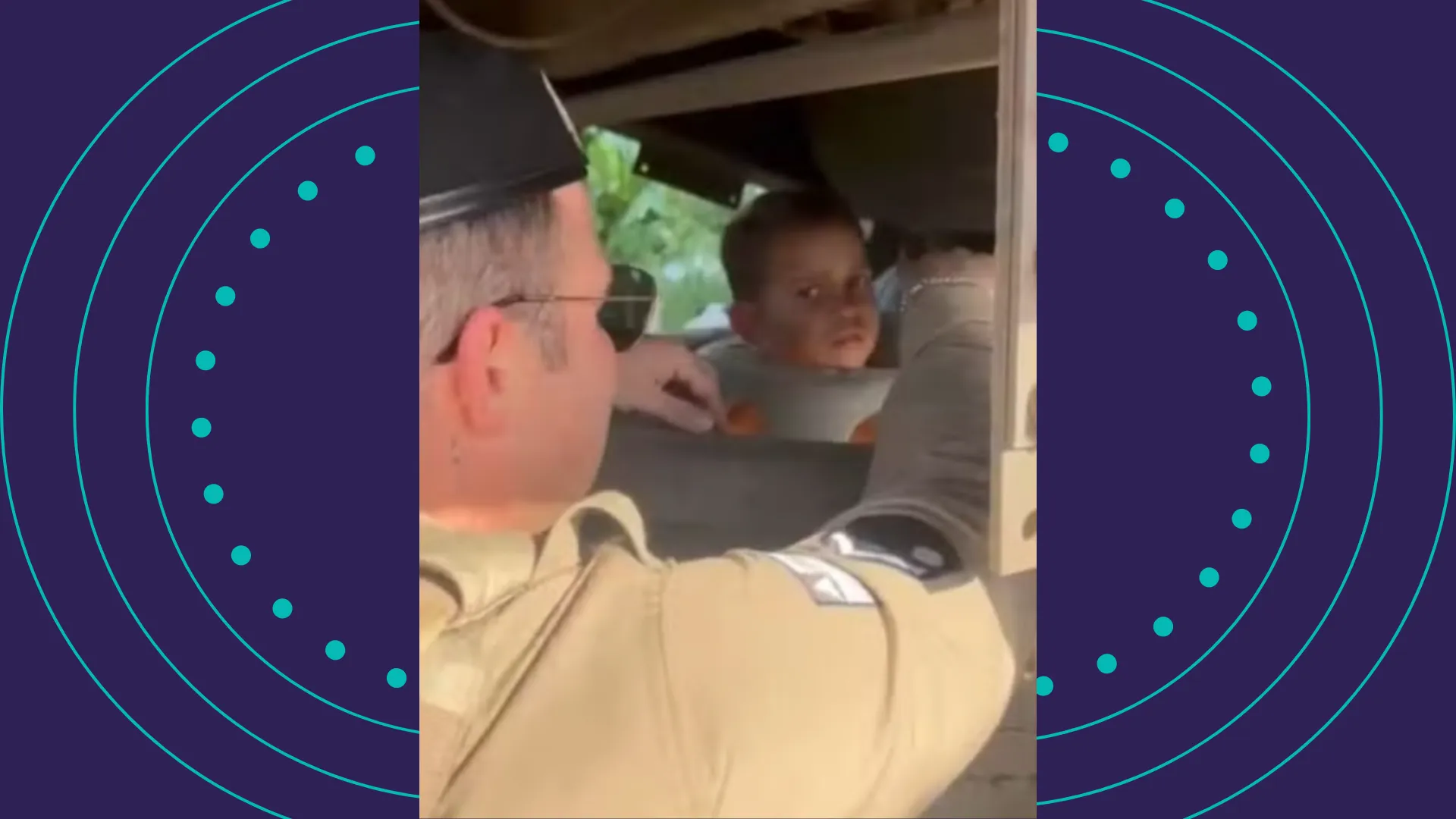 VÍDEO: menino de 4 anos é resgatado após ficar preso em roda de carreta na Bahia