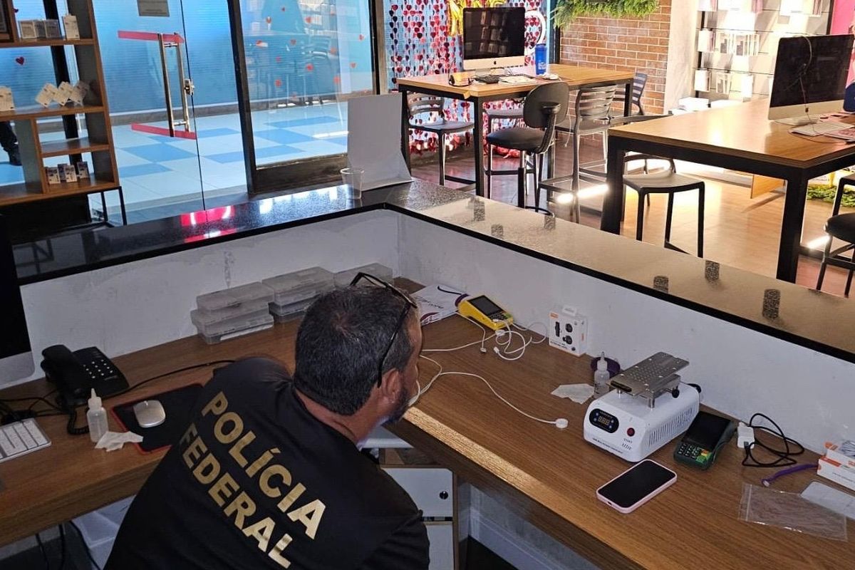 Opera&ccedil;&atilde;o PF combate com&eacute;rcio ilegal de eletr&ocirc;nicos. Foto: Divulga&ccedil;&atilde;o | PF