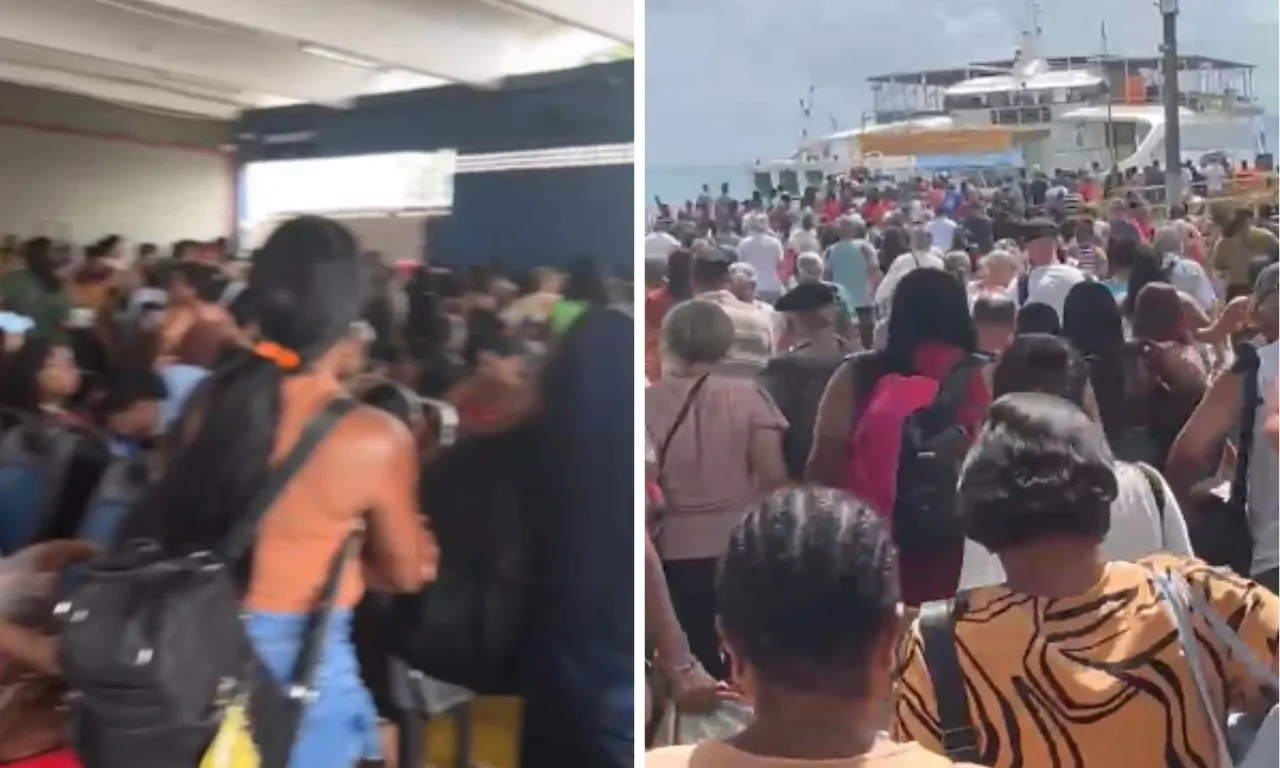 VÍDEO: passageiros reclamam de atraso no ferry-boat em Bom Despacho