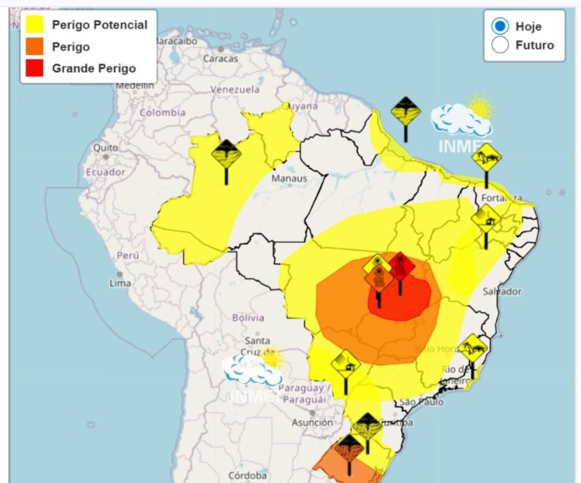 Foto: Instituto Nacional de Meteorologia (Inmet)