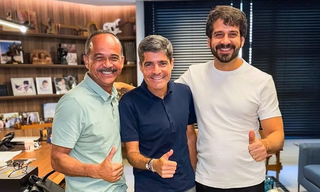 Elinaldo, ACM Neto e Manuel Rocha