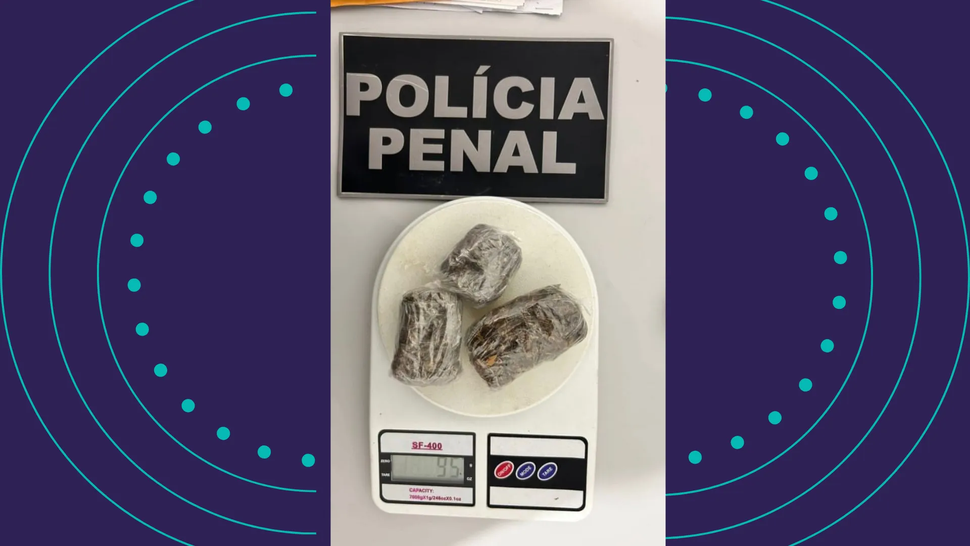 Mulher é presa ao tentar entrar com drogas em partes íntimas no Conjunto Penal de Feira 