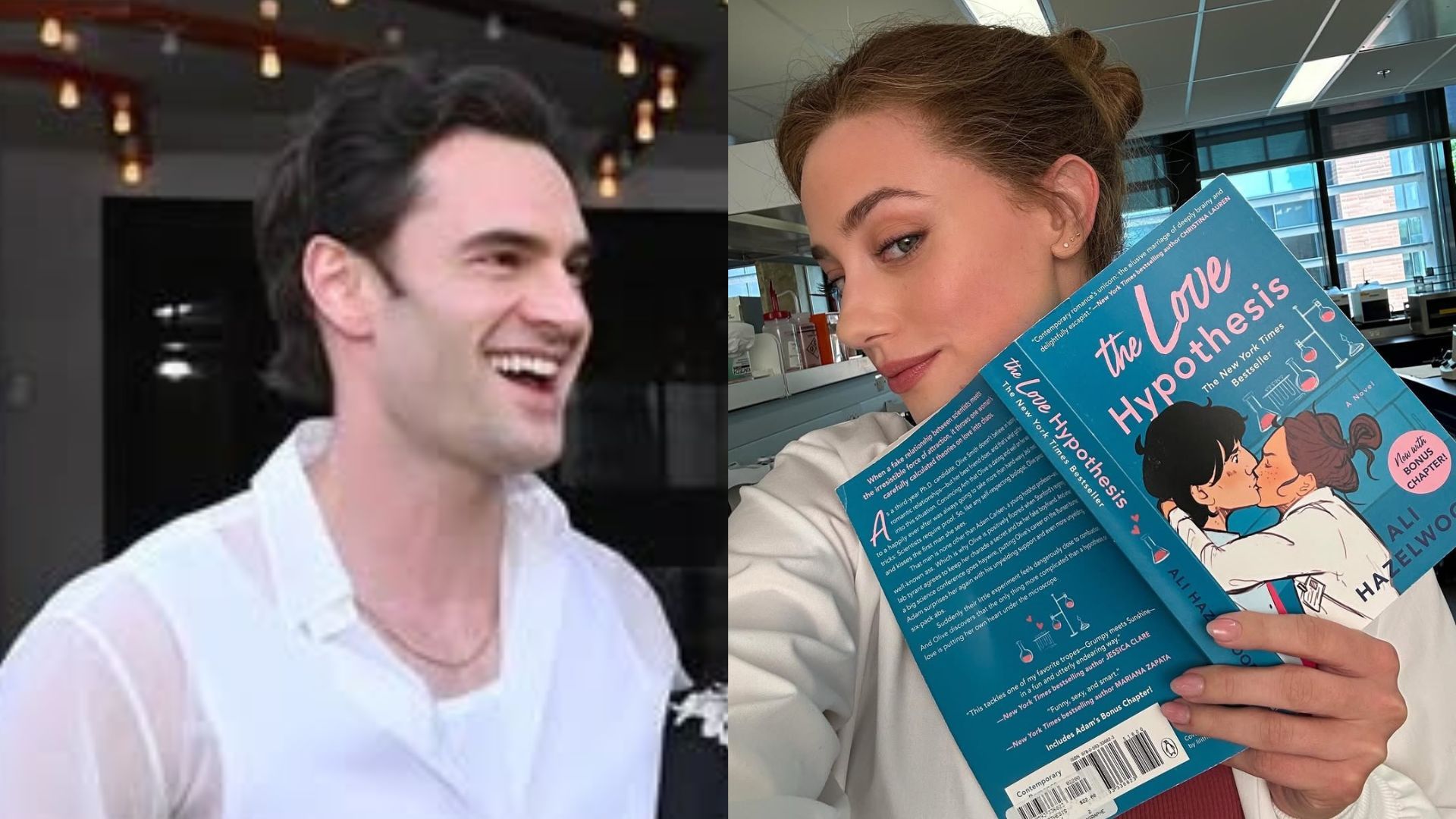 Tom Bateman e Lili Reinhart | Fotos: reprodução/Instagram