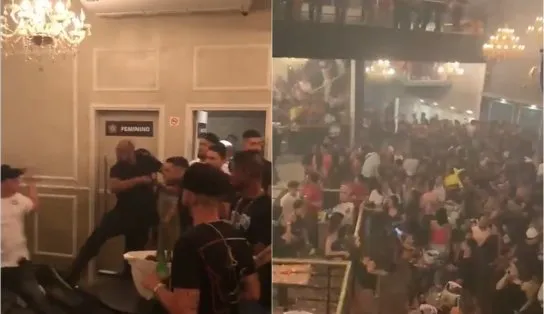 Vídeo: Festa em boate acaba virando “quebra-pau” generalizado