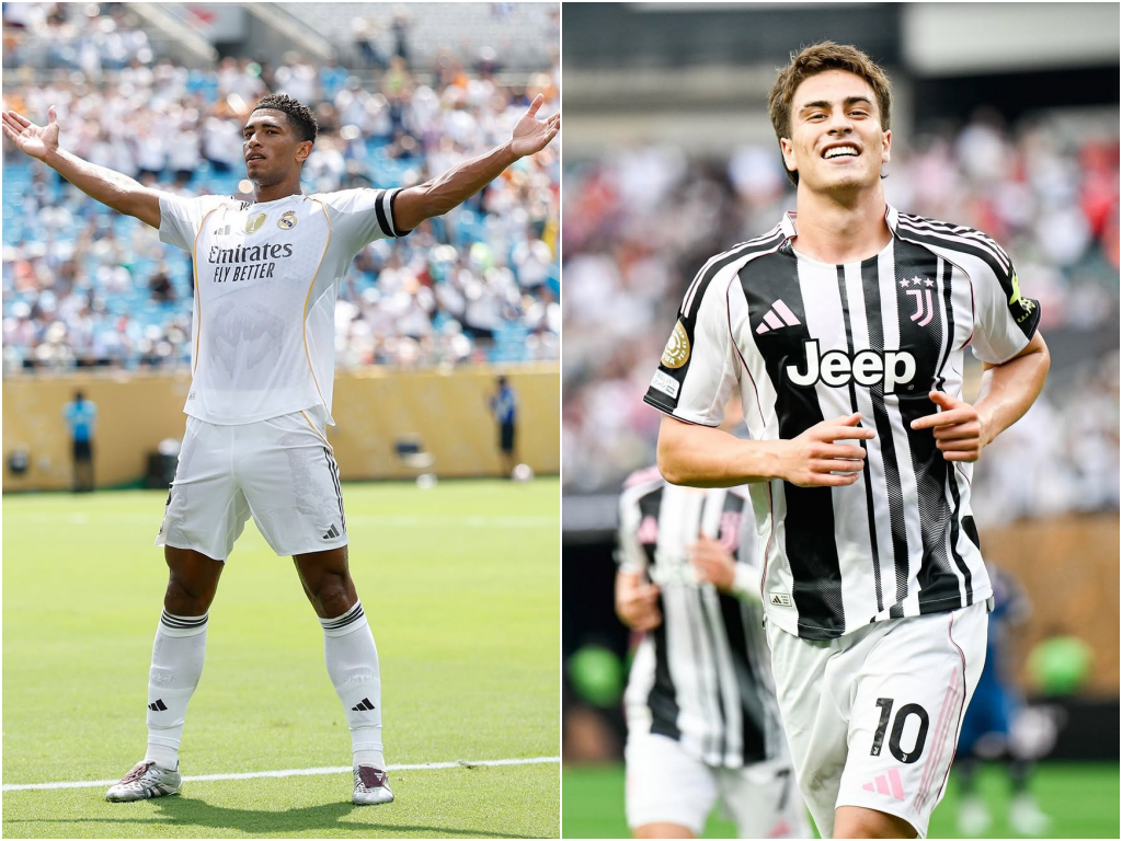 Enquanto o Real Madrid venceu o Pachuca por 3x1,  a Juventus bateu o Waydad Casablanca por 4x1, neste Mundial de Clubes. Fotos: Fifa