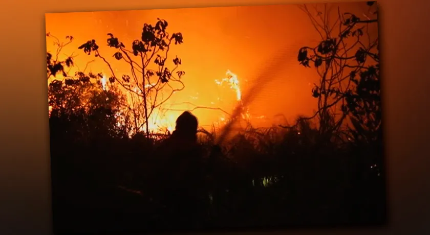 Repórter relata momentos de tensão durante os incêndios na Chapada