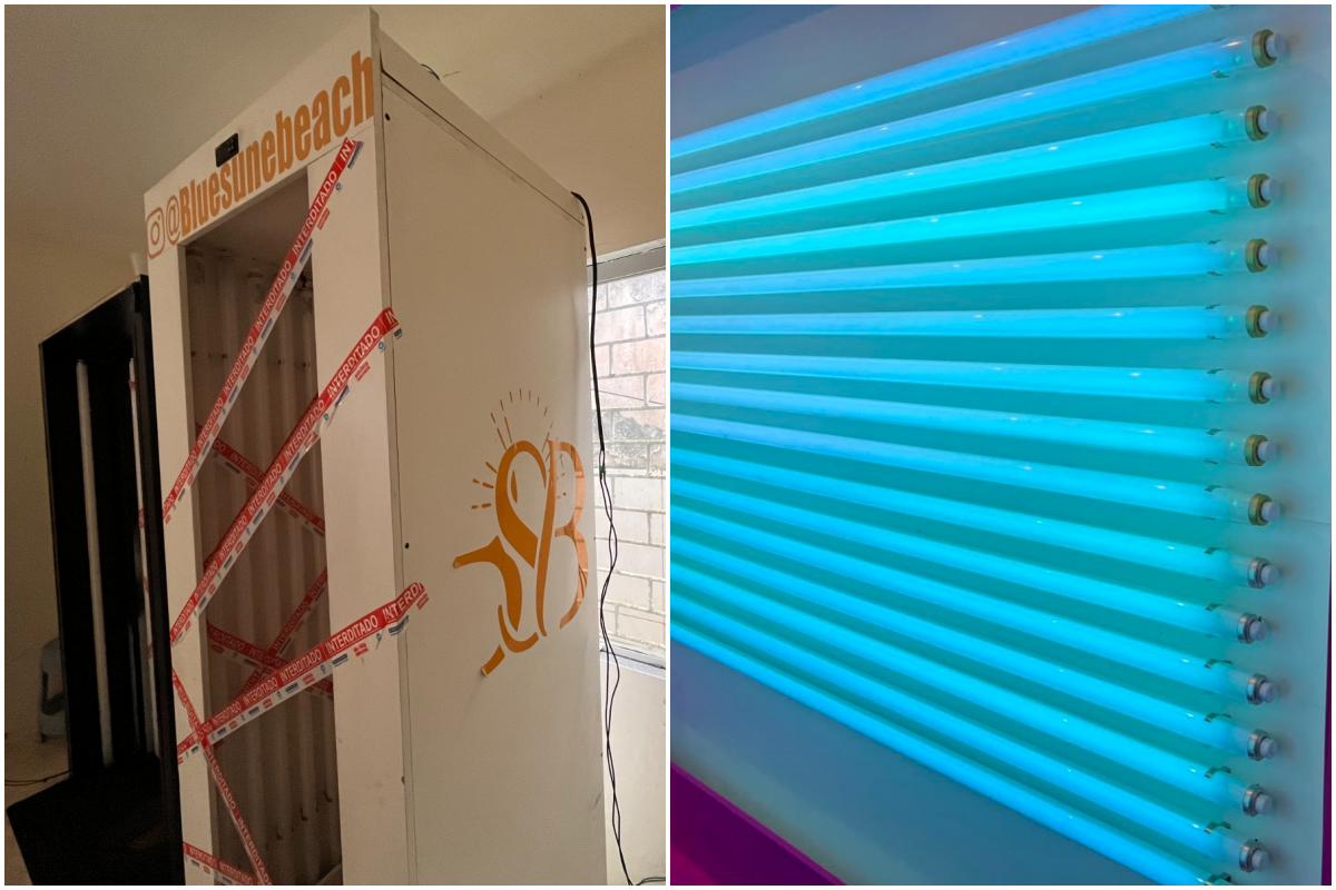 Uma opera&ccedil;&atilde;o da conjunta fiscalizou e interditou clinicas de bronzeamento em Salvador ap&oacute;s irregularidades constatadas. Fotos: Ascom/PCBA