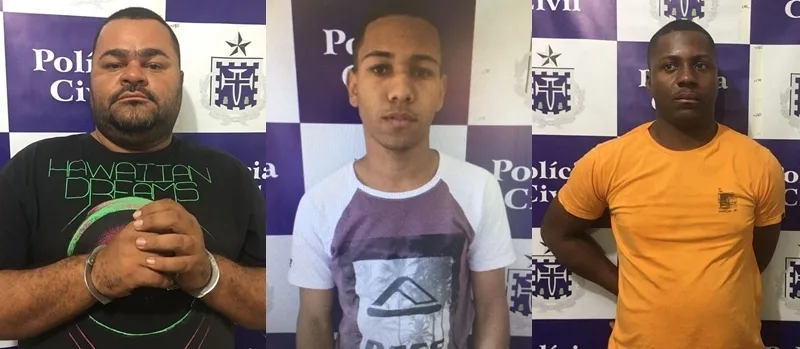 Três pessoas são presas e quatro carros recuperados em Feira de Santana