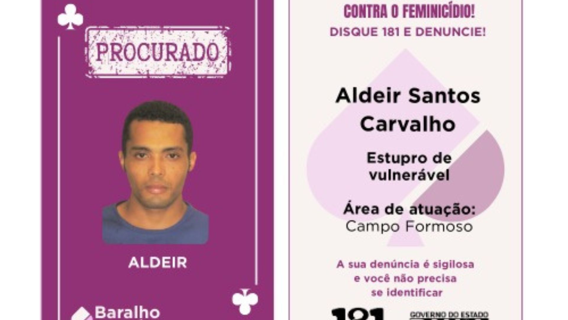 Baralho Lilás SSP. Foto: Divulgação