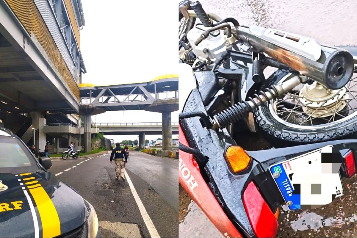 Colis&otilde;es com motocicletas na Bahia. Foto: Divulga&ccedil;&atilde;o | PRF