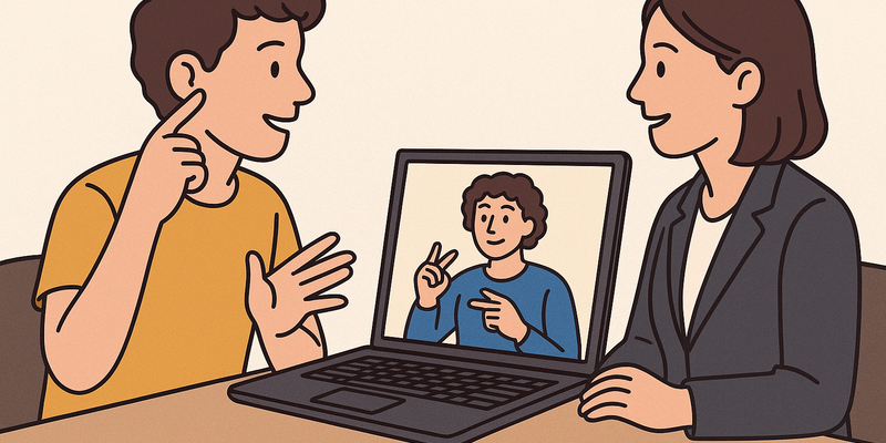 A CILBA oferece atendimento remoto e presencial em saúde, educação, assistência social e segurança, garantindo que pessoas surdas possam se comunicar com profissionais de diferentes áreas/Foto: Imagem gerada pelo Chat GPT