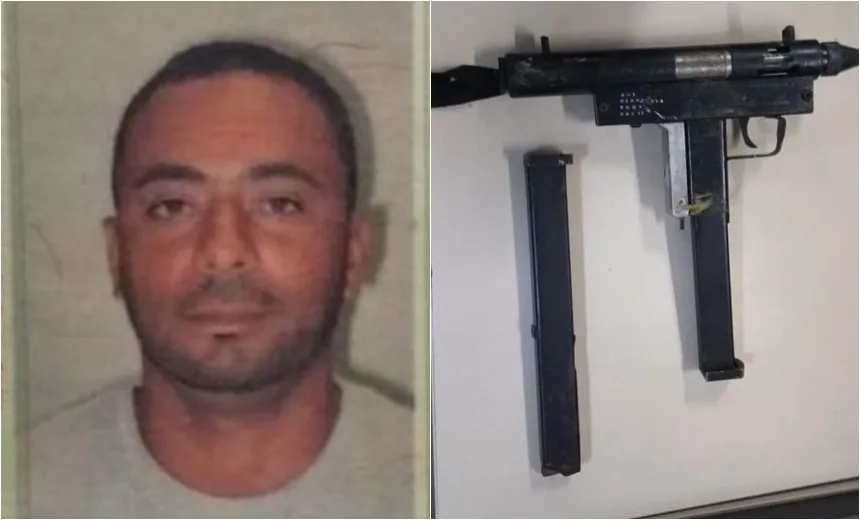 Homem é preso e submetralhadora é apreendida em Feira de Santana