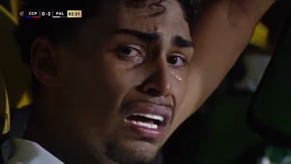 Luighi, do Palmeiras, sofre ofensa racista e pede por providências. Foto: Reprodução/Sportv