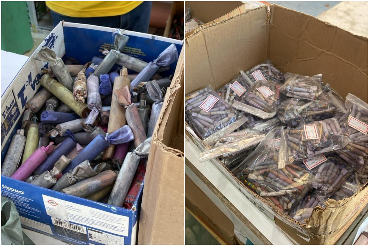 ‘Operação Em Chamas’ apreende 7 mil fogos de artifício em municípios baianos. Foto: Ascom/PCBA