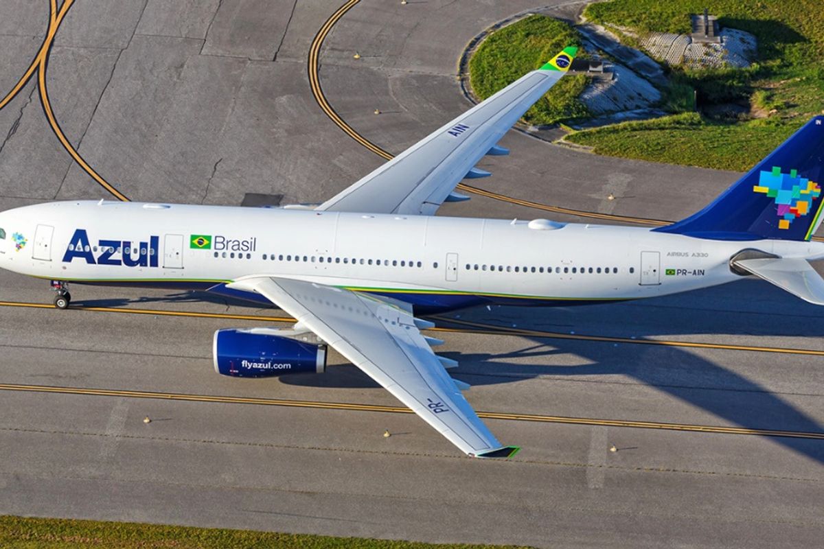 Avi&atilde;o da Azul roda na pista. Foto: Ilustra&ccedil;&atilde;o | Depositphotos