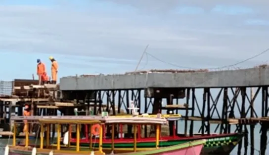 Deputado comemora avanço das obras do Terminal Marítimo de São Tomé de Paripe