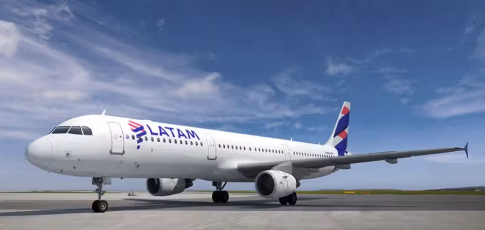 Modelo do avião, um Airbus A321. Foto: Reprodução