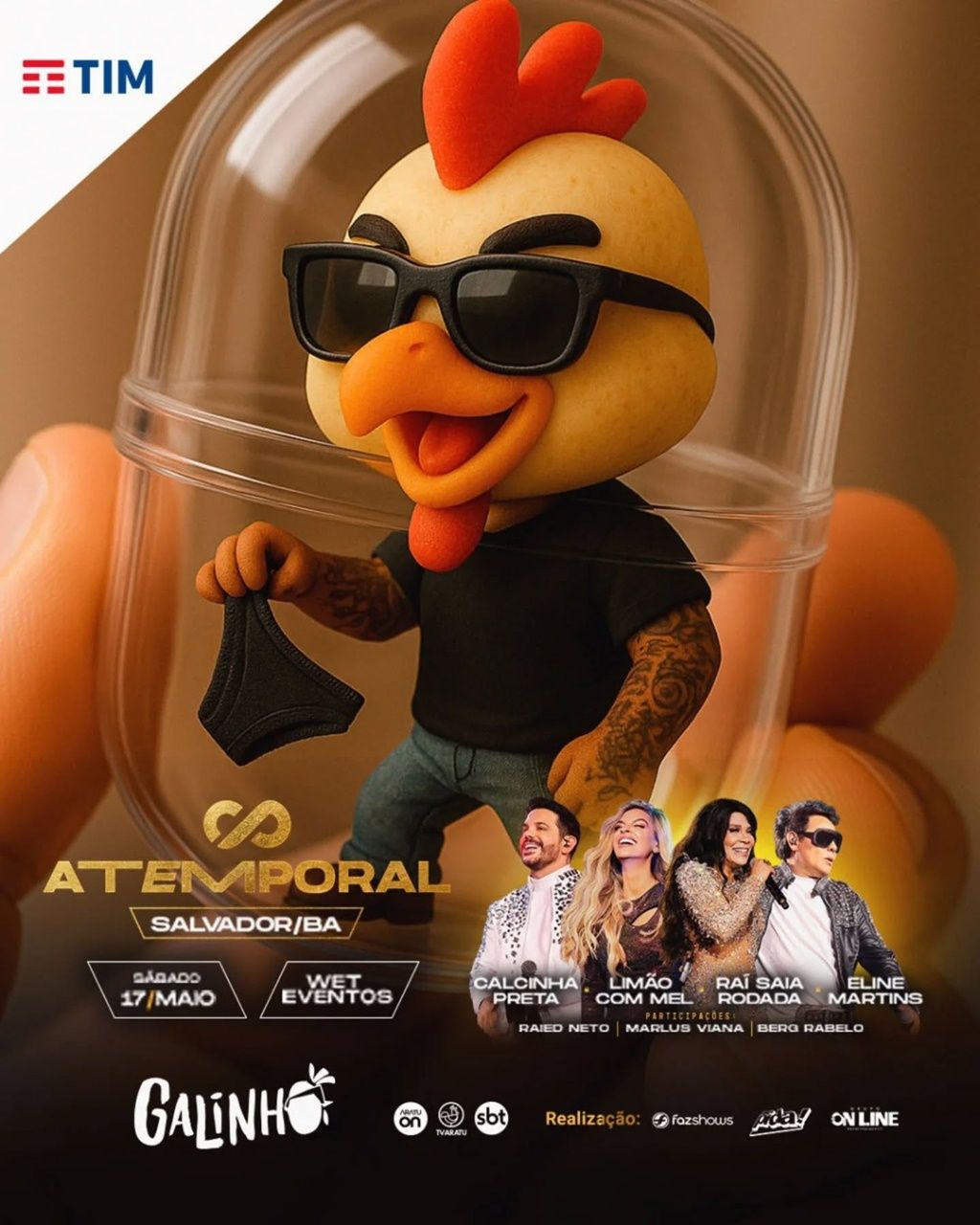 Para a edição 2025 do Galinho, haverá apresentação de Calcinha Preta e outros grupos musicais. Foto: O Galinho
