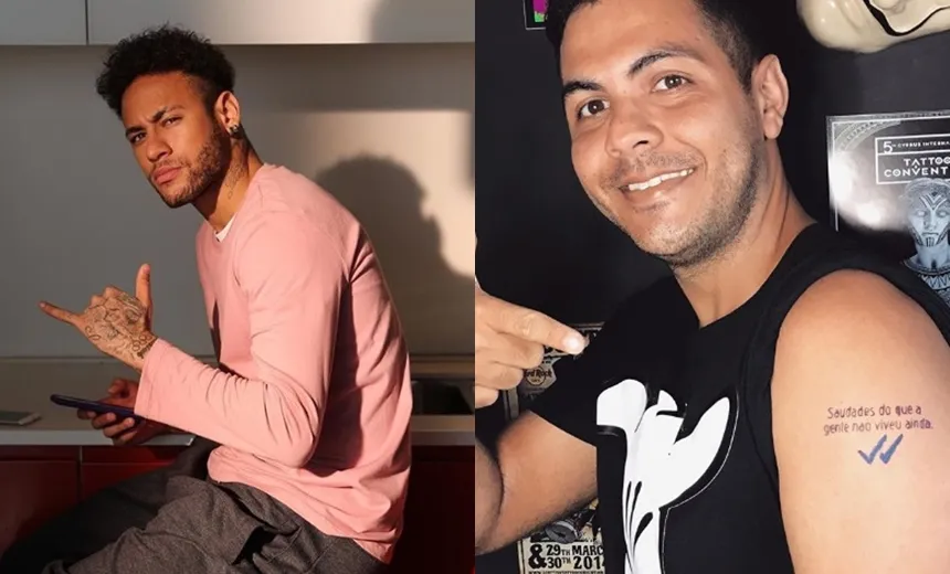 Viralizou: homem faz tatuagem com frase de Neymar que virou 'meme'