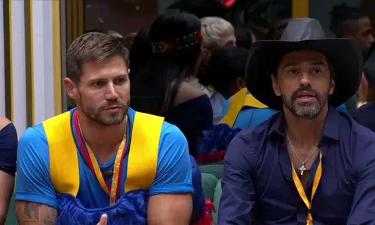 Os L&iacute;deres Alberto Cowboy e Jonas indicaram Milena, citando conflitos desde o in&iacute;cio do jogo. | Foto: Gshow