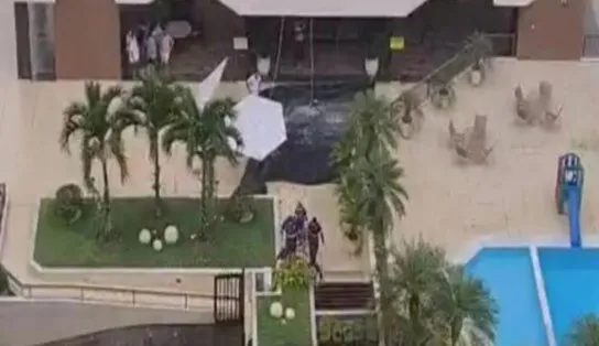 Pintor cai do 4° andar enquanto trabalhava em prédio no Alto do Itaigara; é o segundo caso nessa semana