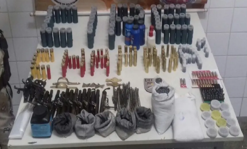 CHAPADA: Fábrica de armas e munições artesanais é desmontada por agentes da Cipe