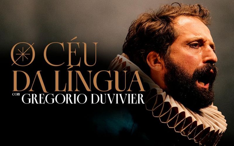 Misturando humor, poesia e improviso, Greg&oacute;rio Duvivier transforma a l&iacute;ngua portuguesa em protagonista do espet&aacute;culo, mostrando que a poesia est&aacute; presente nas situa&ccedil;&otilde;es mais comuns do cotidiano/Foto: Divulga&ccedil;&atilde;o