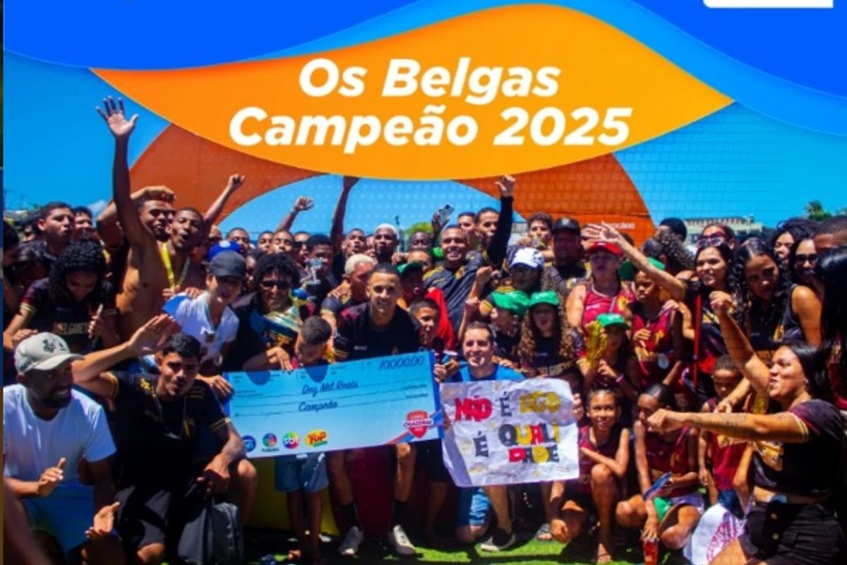 Os Belgas, do bairro de S&atilde;o Crist&oacute;v&atilde;o, foi o campe&atilde;o da edi&ccedil;&atilde;o 2025. Foto: Reprodu&ccedil;&atilde;o | Instagram
