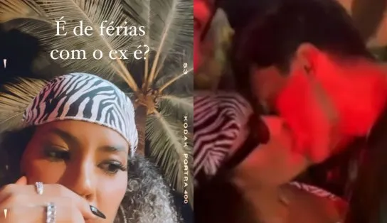 Sthe Matos reclama da presença dos ex em festa e logo depois é flagrada beijando "crush" de Anitta