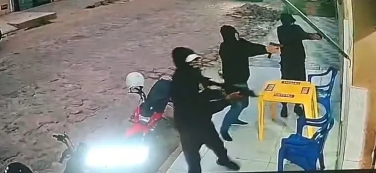 Ataque a tiros em bar de Xique-Xique deixa mortos e feridos. Foto: Reprodução