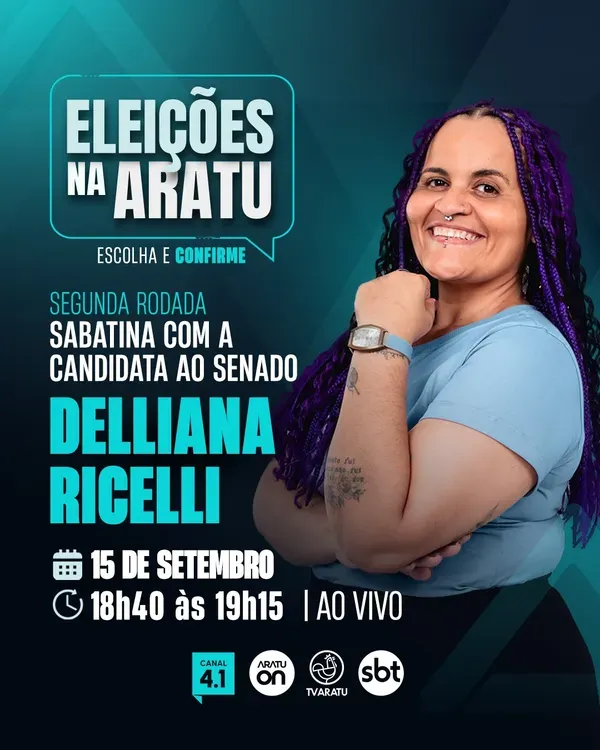 Deliana Ricelli candidata do PSOL. Foto: Divulga&ccedil;&atilde;o