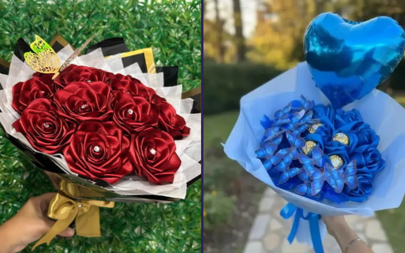 Produzidas em cetim, papel ou croch&ecirc;, as flores artesanais s&atilde;o alternativas econ&ocirc;micas e duradouras &agrave;s flores naturais/Foto: Redes Sociais&nbsp;