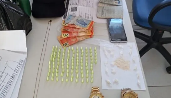 Dupla é presa com drogas e frutos de roubos na localidade de Bom Despacho, em Vera Cruz