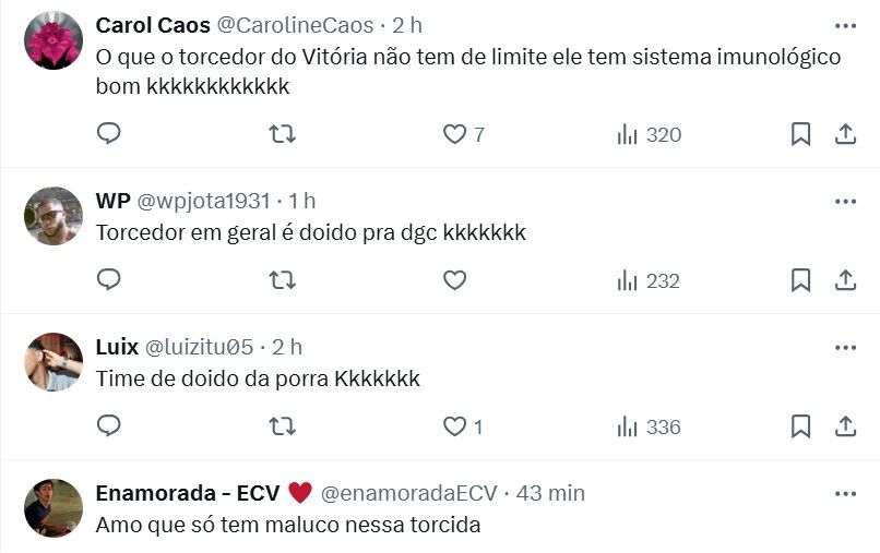 Prints feitos no dia 1º de setembro de 2025, no X