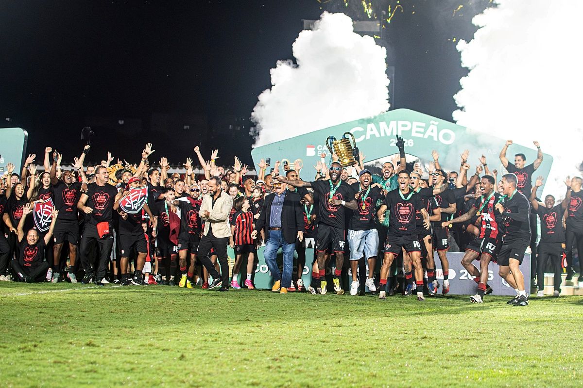 Confira quanto o Vitória ganhou com o título da Copa do Nordeste. Foto: Victor Ferreira/EC Vitória