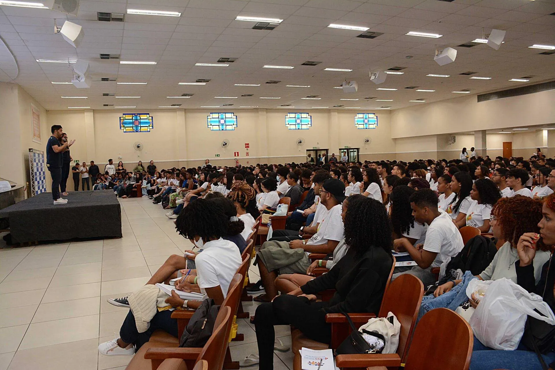 Aul&atilde;o gratuito para o Enem ter&aacute; transmiss&atilde;o online.| Foto: Secom