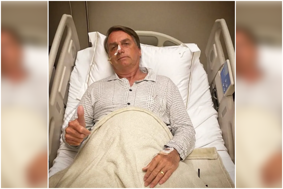 O ex-presidente Jair Bolsonaro foi internado após crise de vômito, soluço e queda de pressão em Brasília. Foto: Redes Socias