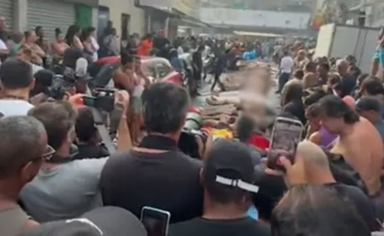 Ao menos 50 corpos foram encontrados em área de mata no Complexo da Penha, no Rio de Janeiro | Imagem: reprodução/vídeo (@raullsantiago)