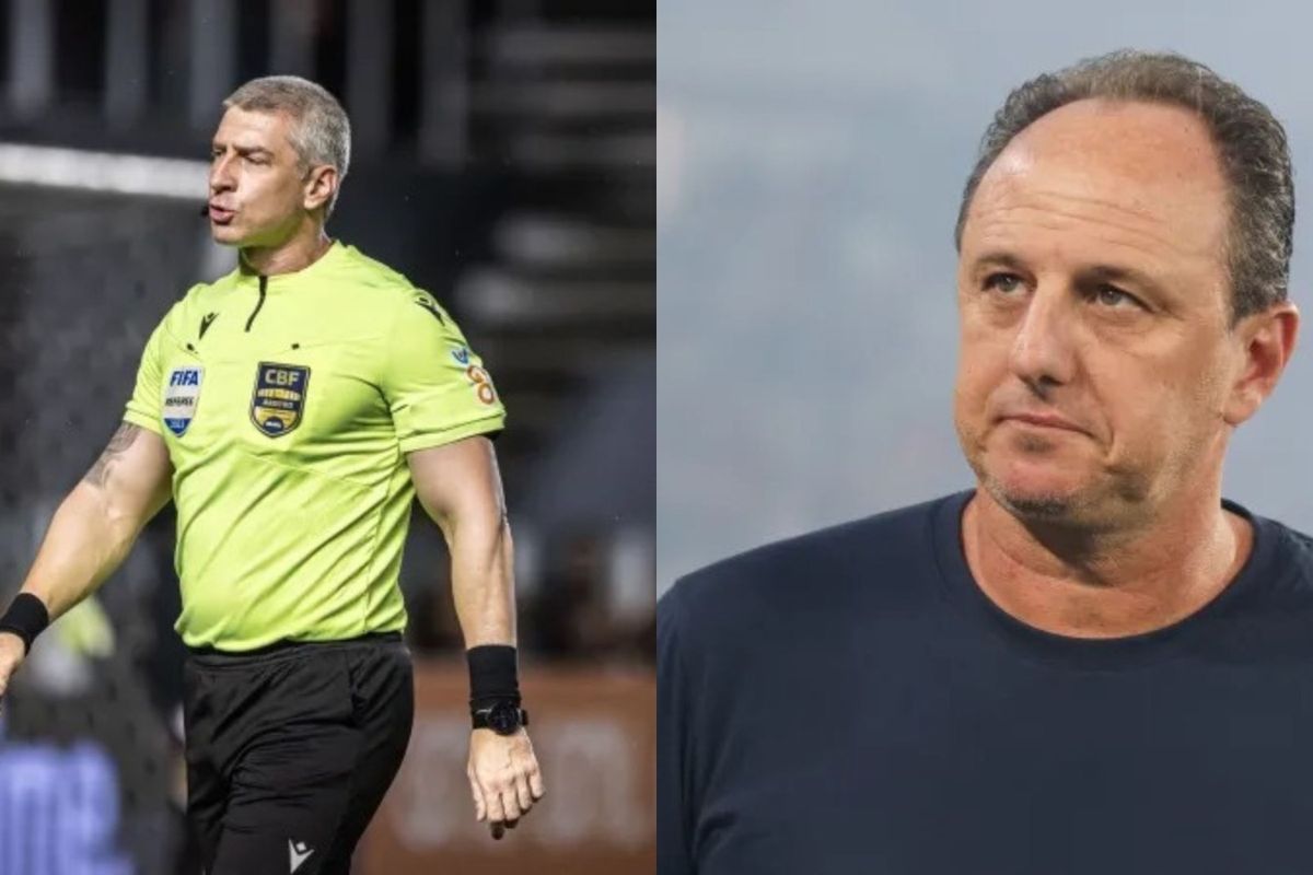 Rogério Ceni faz críticas à atuação de Daronco. Foto: Reprodução