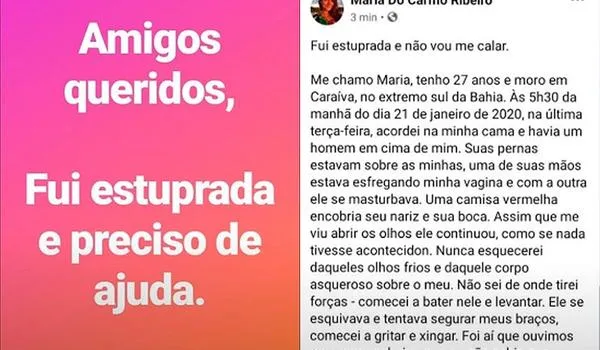 Mulher diz ter sido estuprada dentro de casa na Bahia; "acordei e estava em cima de mim"