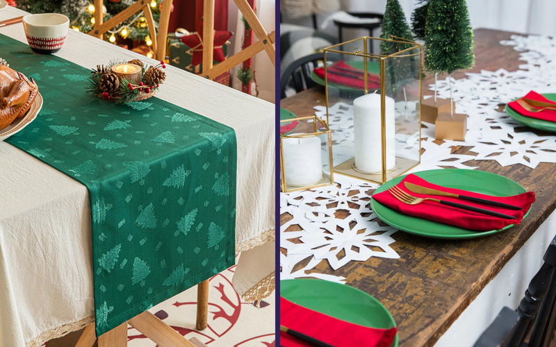 Toalha de Mesa &eacute; ideal para ocasi&otilde;es formais ou quando h&aacute; muitos utens&iacute;lios (copos, talheres), pois protege toda a superf&iacute;cie e organiza visualmente o espa&ccedil;o/Foto: Divulga&ccedil;&atilde;o/Pinterest&nbsp;