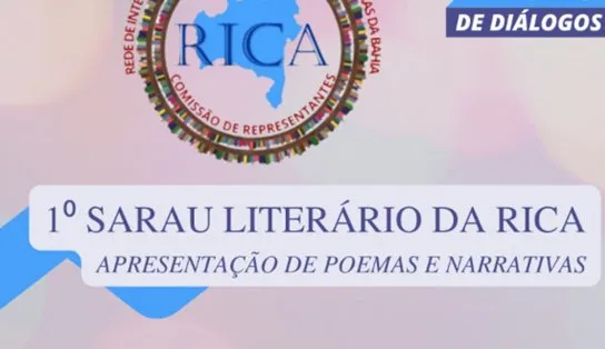 Sarau literário virtual da rica na academia de letras da Bahia 