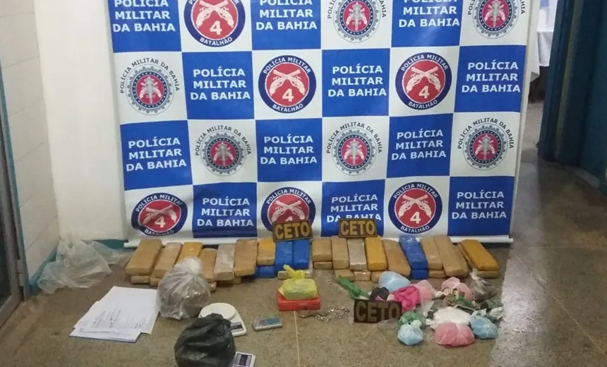 Mulher é capturada com drogas avaliadas em R$ 1 milhão em Alagoinhas